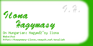 ilona hagymasy business card